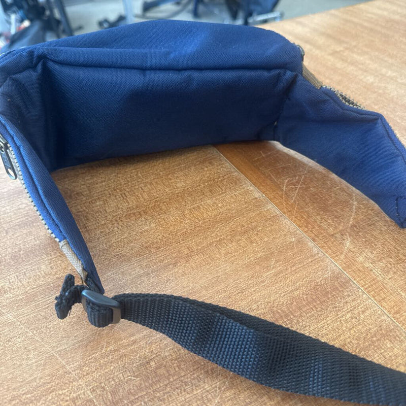 High Sierra- Waist Pack- MSRP compared $89: navy blue and brown-unisex-