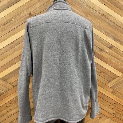 Eddie Bauer - Men's Quarter Zip Pullover Sweater - MSRP $137 : grey-men-XL