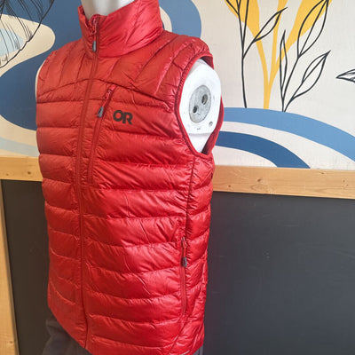 Outdoor Research- Men's Helium Down Vest- MSRP $249 : red-men-MD