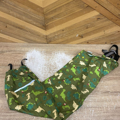 Children's - Dinosaur Print Rain Pants: Green-children-6
