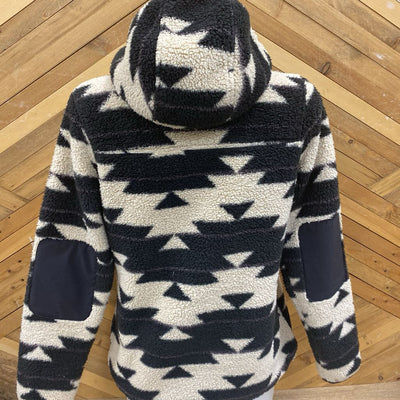 The North Face - Women's Campshire Fleece Hoodie- MSRP $199: Black White -women-SM