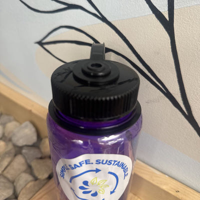 Nalgene 16oz Periwinkle Sustain Water Bottle: purple/black-unisex-16oz
