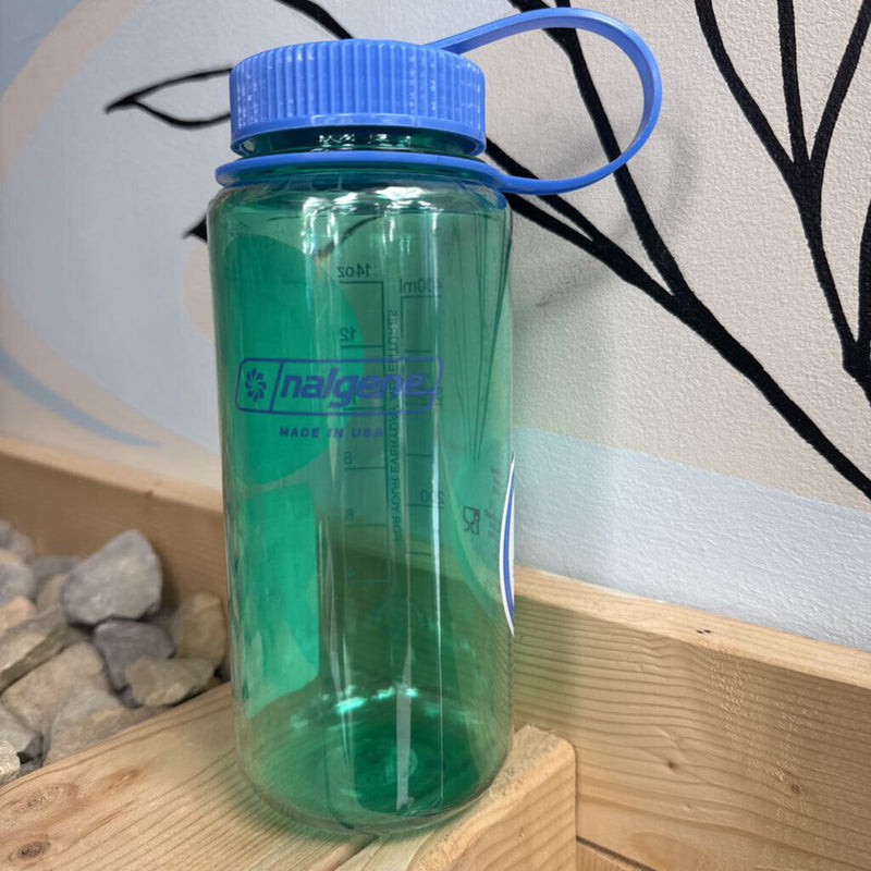 Nalgene 16oz Periwinkle Sustain Water Bottle: pastel green-unisex-16oz