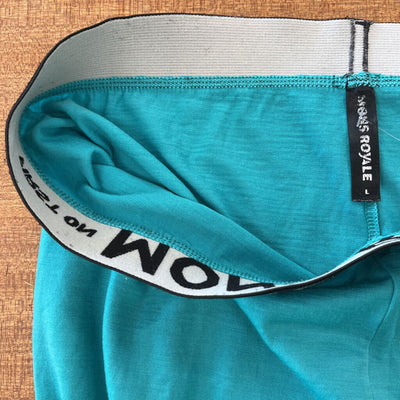 Mons Royale - Women's Striped Baselayer Bottoms - MSRP compared $160: Black / White / Blue-women-LG
