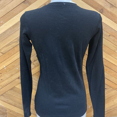 MEC - Women's Wool L/S Shirt - MSRP $109: Black-women-SM