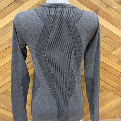 Adidas - Women's Breathable Activewear L/S Shirt: Grey -women-MD