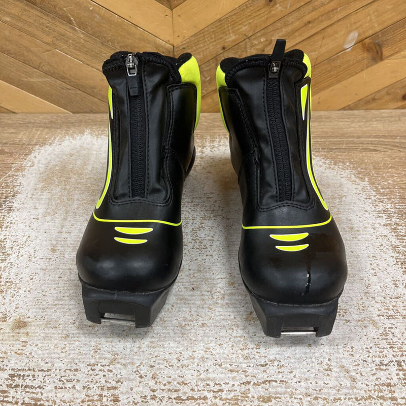 OW- Xalta Junior sns profil Black Cross Country Ski Boot - MSRP $160: Black / Yellow-children-3.5Y