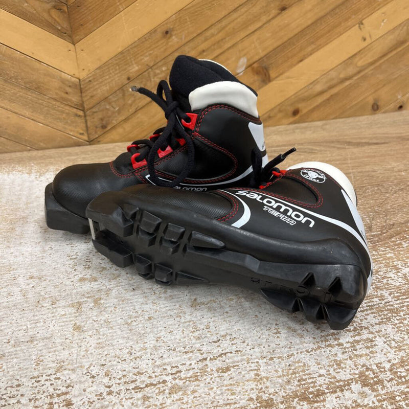 Salomon - Kids Team XC Ski Boots - SNS Profil - MSRP $109: Black / White / Red-children-1.5Y