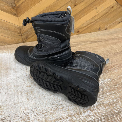 The North Face - Kids' Thermafelt Plus Insulation Winter Boots - MSRP $115: Grey / Black-children-4Y