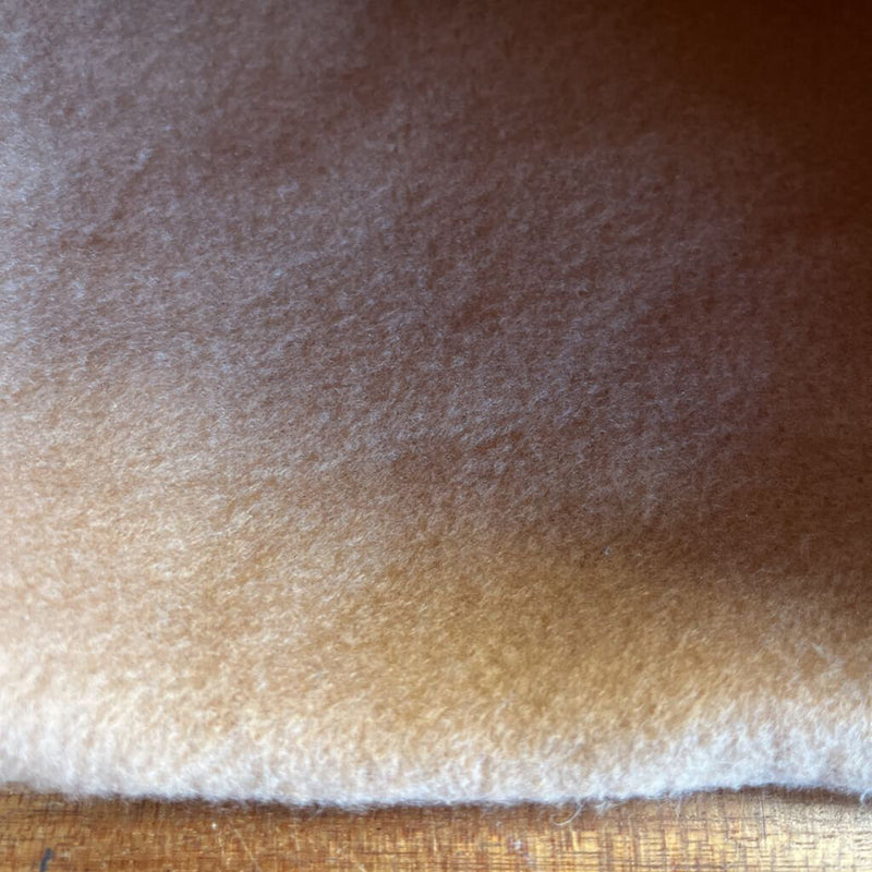 Fleece-Lined Wooden Skis Buff: Brown / Beige-unisex-