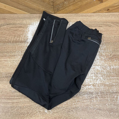 Diadora - Women's Hybrid Softshell Running Pants - MSRP $110: Black-women-SM