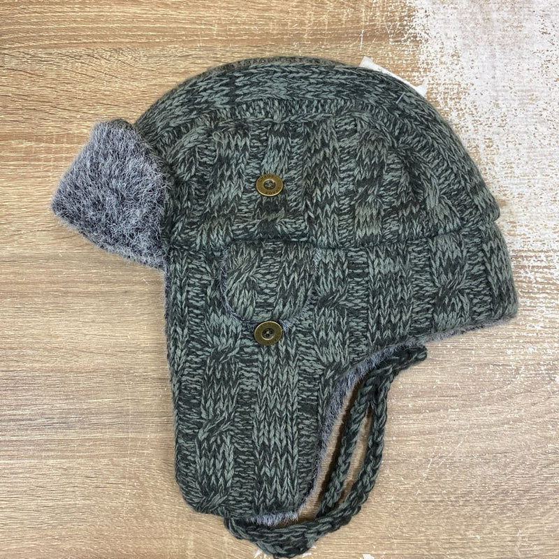 Chaos - Trapper Touque - MSRP $40: Grey-unisex-