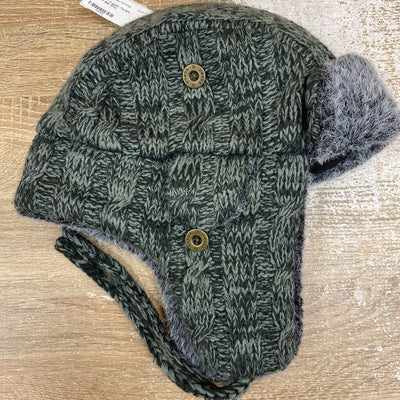 Chaos - Trapper Touque - MSRP $40: Grey-unisex-