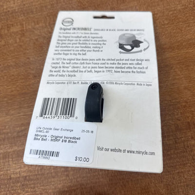 Mirrycle - Original Incredibell Bike Bell - MSRP $18: Black--