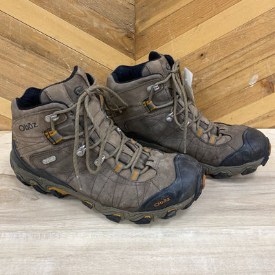 Oboz - Men's Bridger Mid B-Dry Hiking Boots - MSRP compared $200: Brown-men-M10.5