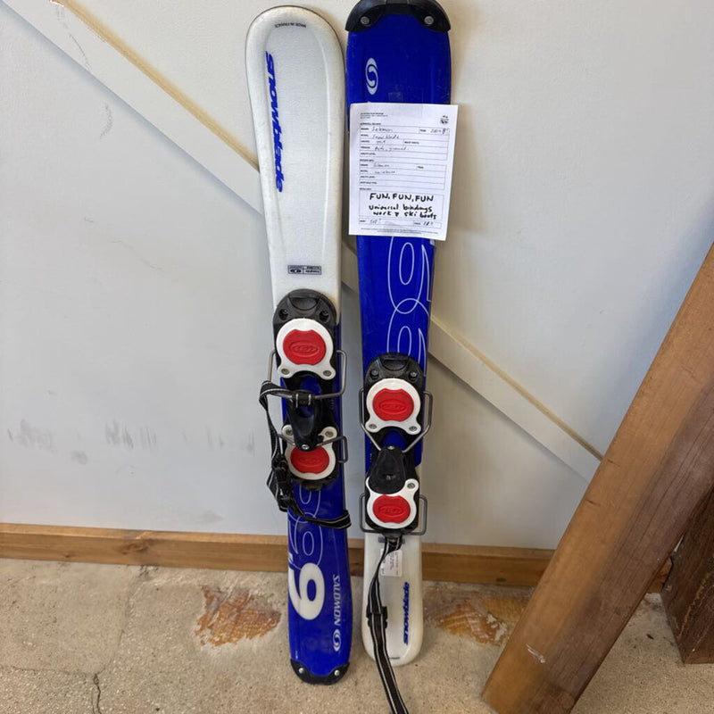 Salomon Snowblades: Blue / White-unisex-99.9cm