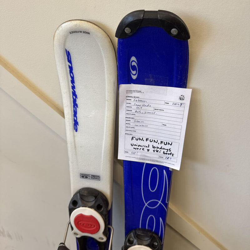 Salomon Snowblades: Blue / White-unisex-99.9cm