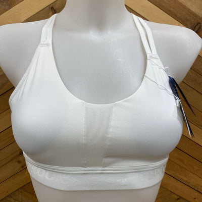 Brooks - Women's Drive Plunge 2.0 Run Bra - MSRP $70: White-women-SM