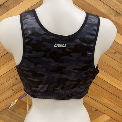Enell Sport - Women's High-Impact Front-Clasp Sports Bra - MSRP $99: Blue/Black Camo-women-2