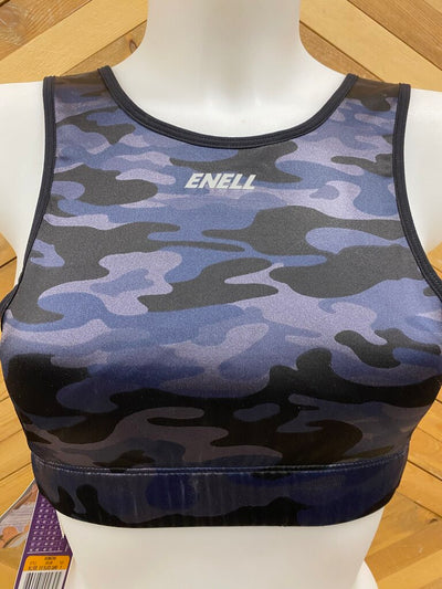 Enell Sport - Women's High-Impact Front-Clasp Sports Bra - MSRP $99: Blue/Black Camo-women-8