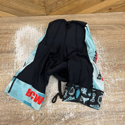 Garneau - Padded Cycling Shorts - MSRP $150: Black/Red-unisex-MD