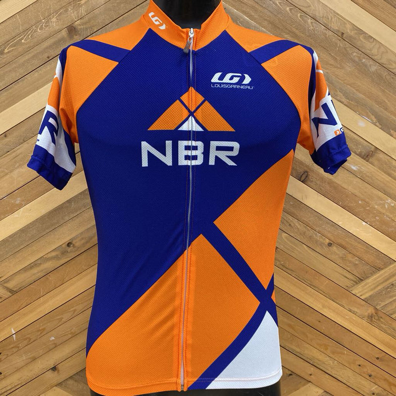 Louis Garneau - Cycling Jersey - MSRP $120: Orangle/Blue/White-unisex-XL