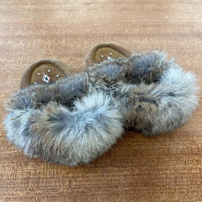 Manitoba Mukluks -Mini Moccasin - MSRP $60: Brown-children-12-18M