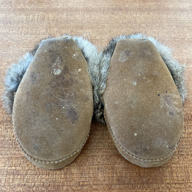 Manitoba Mukluks -Mini Moccasin - MSRP $60: Brown-children-12-18M