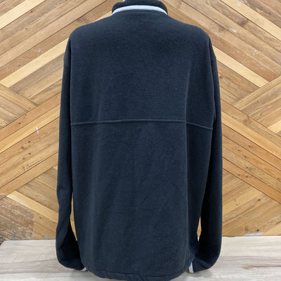 Plyr - 1/4 Snap Fleece - MSRP $105: Black/White-unisex-XXL