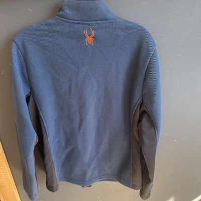 Spyder - Youth Full-Zip Fleece Sweater - MSRP $90: Navy / Black-children-XXL Y