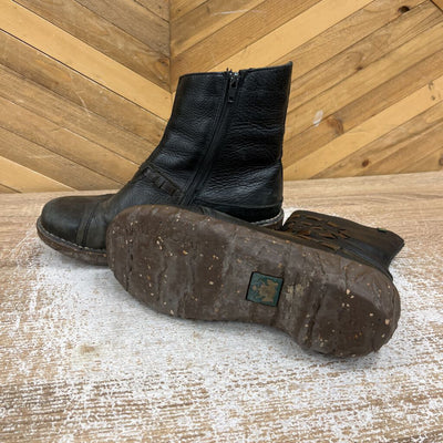 El Naturalista - Women's Leather Boots - MSRP compared $285: Black / Brown-women-39