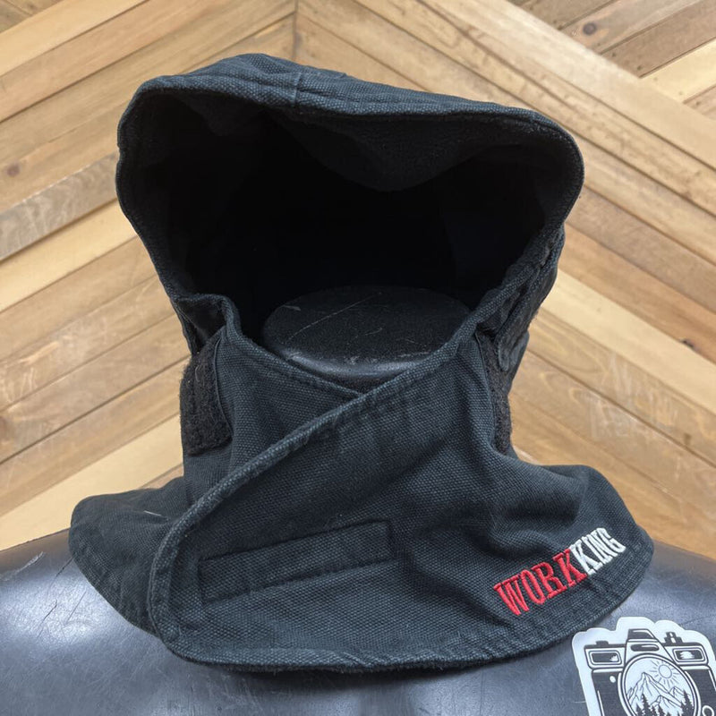 Work King - Adult Fleece Lined Velcro Balaclava : Black-unisex-