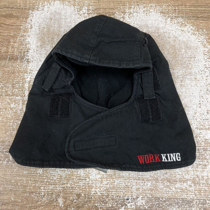 Work King - Adult Fleece Lined Velcro Balaclava : Black-unisex-