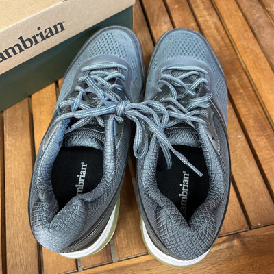 Cambrian - Women's Breeze Extra Wide Running Shoes - MSRP $200: Grey / Mint-women-W9.5