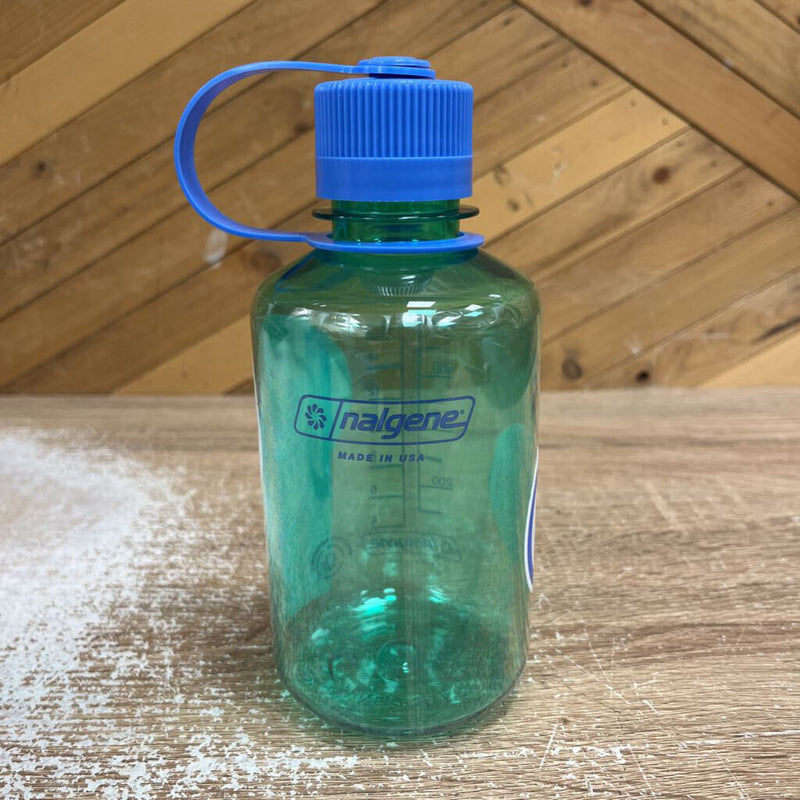 Nalgene - 16oz Narrow Mouth Water Bottle: Green/Blue--16oz