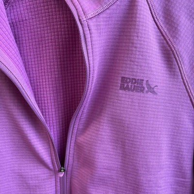 Eddie Bauer - Women's Activator Grid Fleece Half-Zip Pullover - MSRP $108: Pink -women-SM