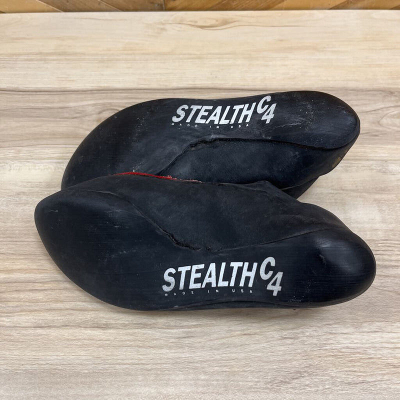 Stealth- c4 climbing shoe: Black Red -unisex-
