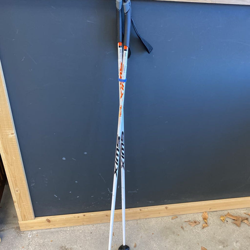 Swix - Touring Aluminum Performance Cross Country Ski Poles: White / Black--125 cm