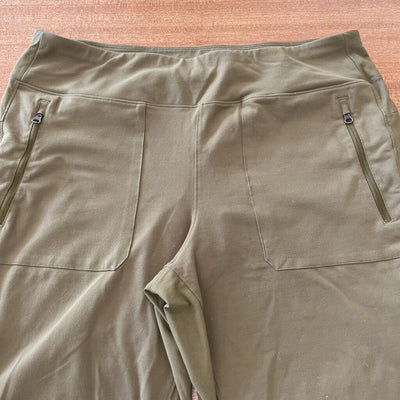 The North Face - Women's Paramount Hybrid Tight - MSRP $100: Khaki Green/Brown-women-XL