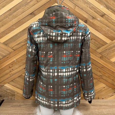 Orage - Women's Winter Ski Jacket - MSRP $350: Khaki Green / White / Blue / Orange-women-SM