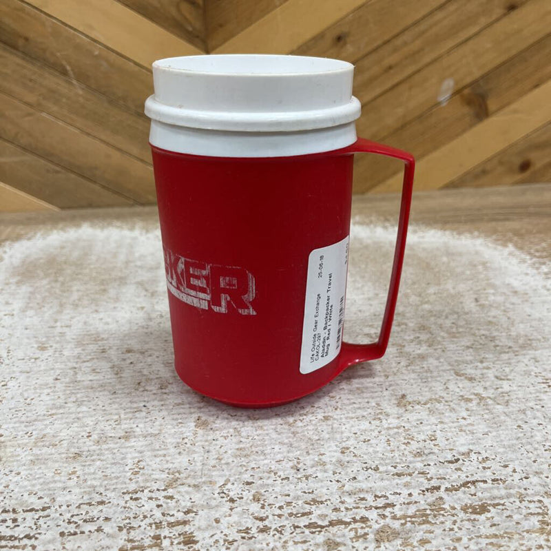 Aladdin - Backpacker Travel Mug : Red / White-unisex-