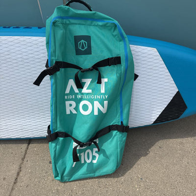 Aztron - Titan 11/11 All-Around Inflatable Stand-Up Paddleboard - MSRP $999: Blue/White/Yellow--11'11"