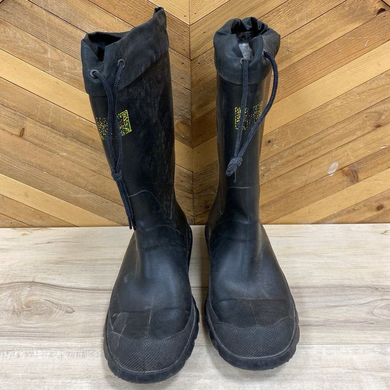 Insulated Rubber Boots: Black-unisex-M5