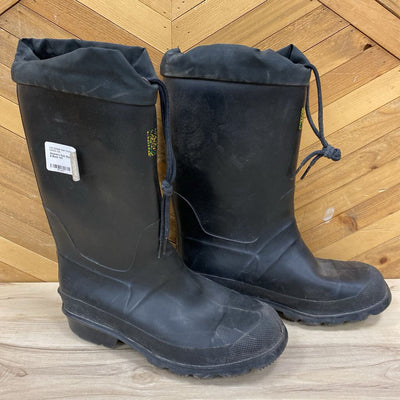 Insulated Rubber Boots: Black-unisex-M5