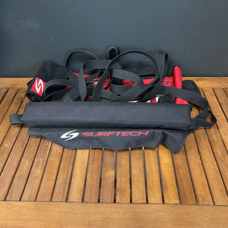 Surftech - Auto Premium Tailgate Racks - MSRP $68: Black / Red--
