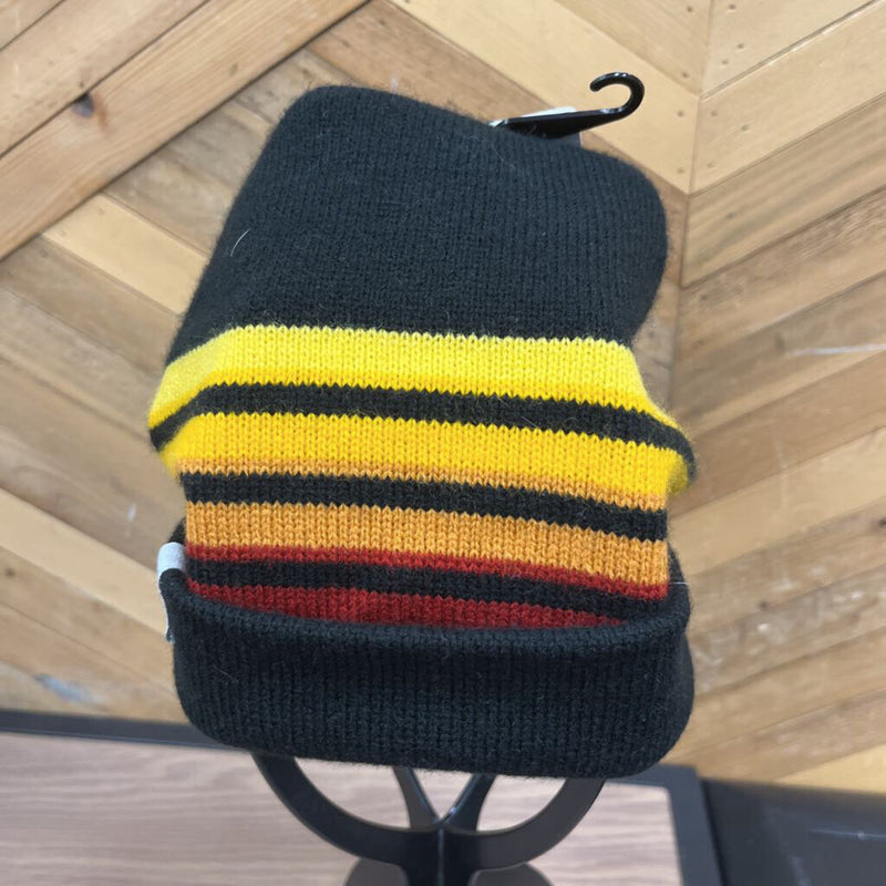 Coal- Striped Beanie Hat- MSRP $25: Black, Yellow, Red, Orange-unisex-Adult