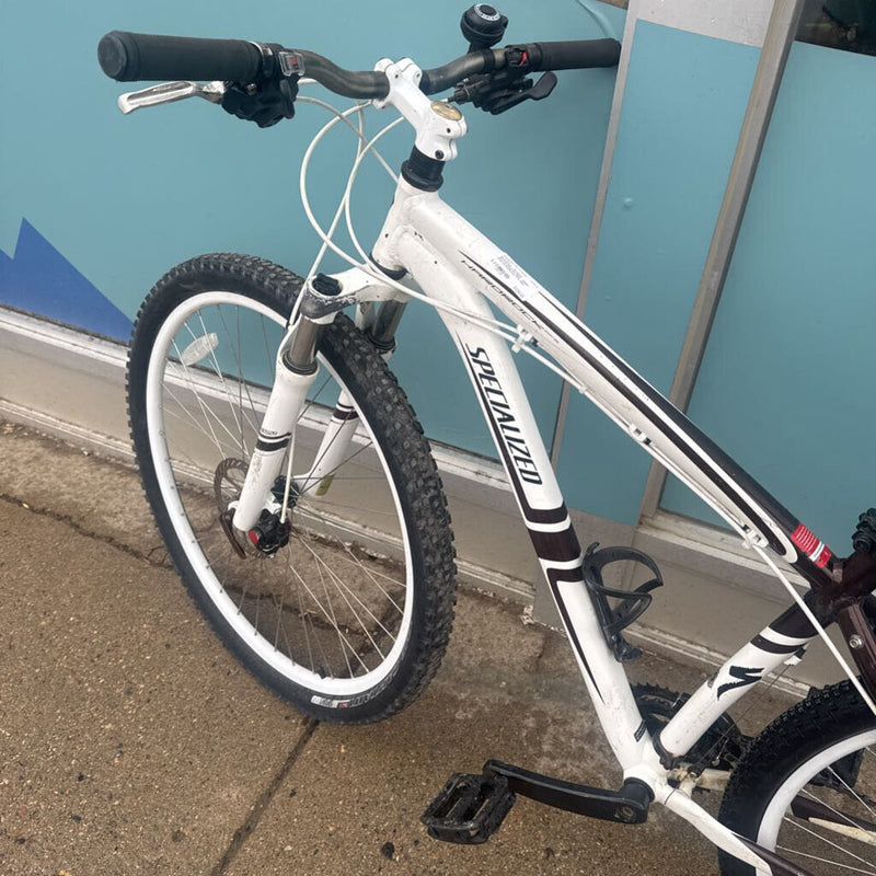 Specialized - Hardrock Hardtail Mountain Bike - MSRP $700: White/Brown--17.5 (MD)