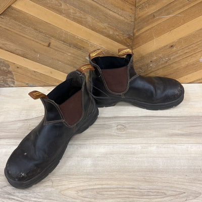 Blundstone - Men's Mid Leather Boots - MSRP $269: Black / Brown-men-M11