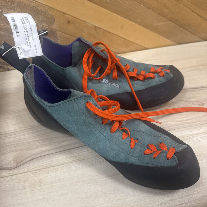 Scarpa - Climbing helix Shoes - MSRP $150: Blue / Orange-unisex-