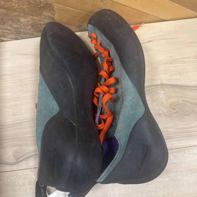 Scarpa - Climbing helix Shoes - MSRP $150: Blue / Orange-unisex-